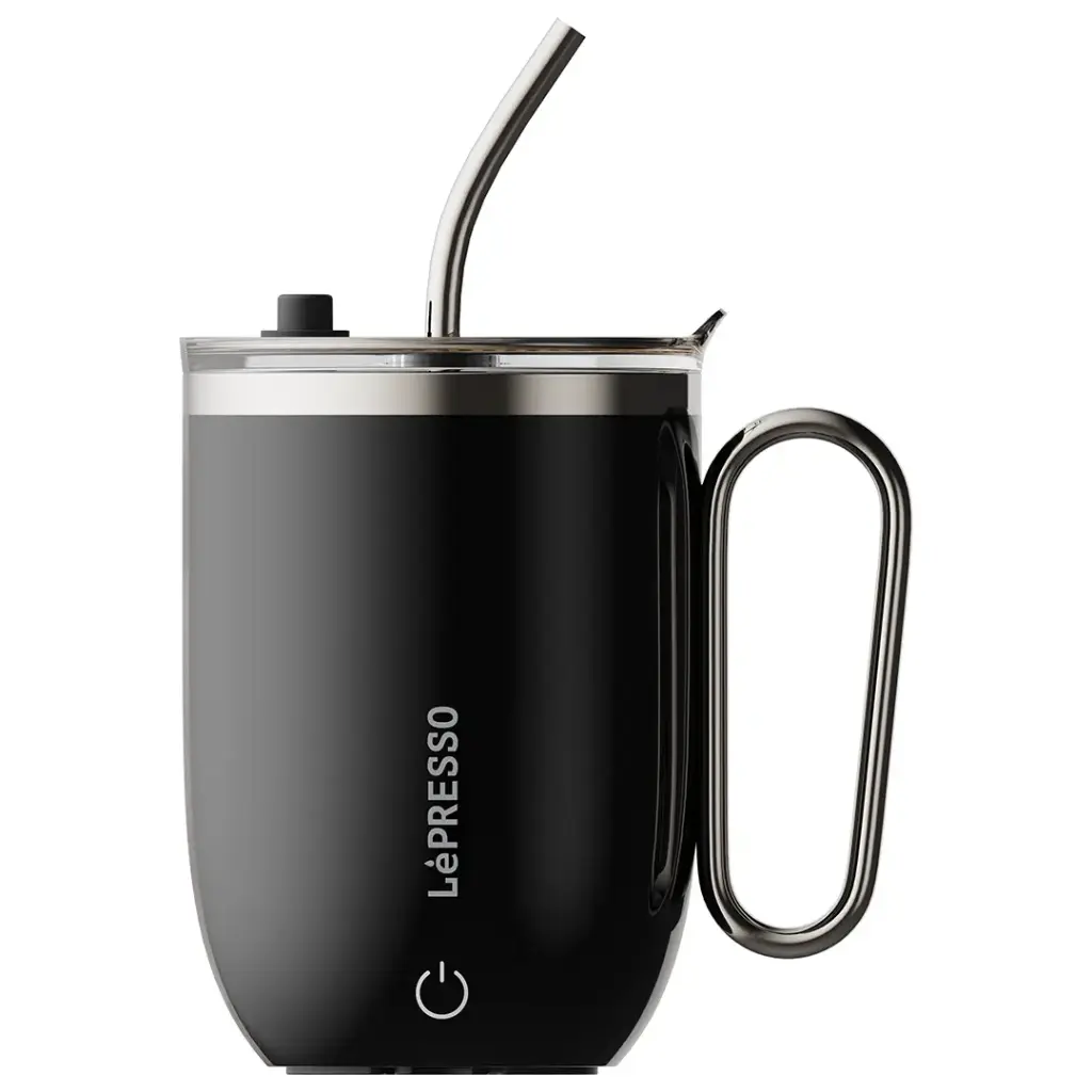 [LPCFFASM0073BK] LePresso Sip Spin  Auto Stirring 420ml Mug - Black