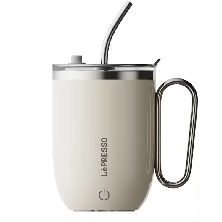 [LPCFFASM0073WH] كوب تحريك أوتوماتيكي Lepresso Sip Spin 420 مل - أبيض
