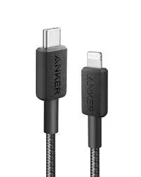 [A81B5H11] ANKER 322 USB-C TO LIGHTNING CABLE 3FT BLACK