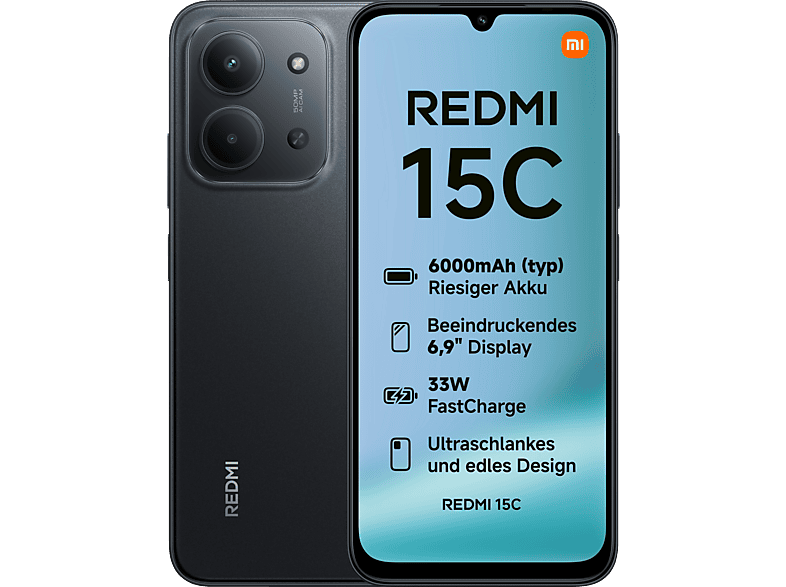 REDMI 15C 128GB R6 MIDNIGHT BLACK