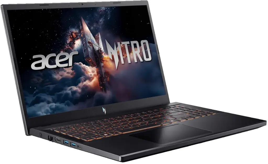 Acer Nitro V 15.6” FHD IPS 165Hz Gaming Laptop, Intel Core i5-13420H NVIDIA GeForce RTX 5050 with 8GB GDDR7 VRAM 16GB RAM 512GB PCIe Gen 4 SSD Obsidian Black