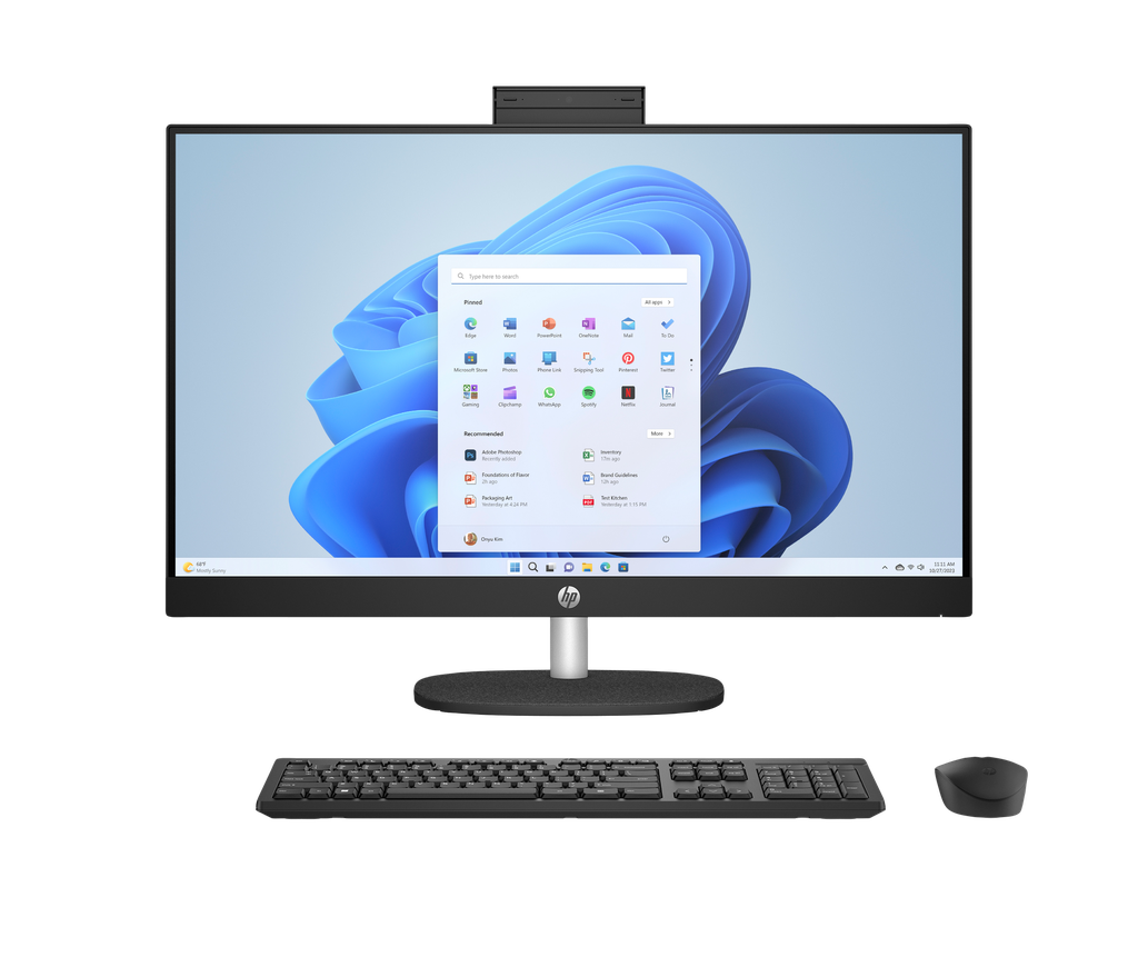 [27-CR0004L] HP DESKTOP AIO 27-CR0004L INTEL I7-1355U 16GB 512GB SSD   DOS 27" ENG SHELL WHITE