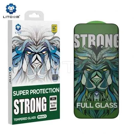 LITO D+ Max Privacy Full Tempered Glass for iPhone 16/17 Pro/Pro Max