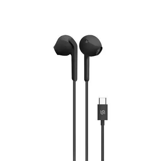 Porodo Soundtec Metal Earphones 14mm Type C - Black