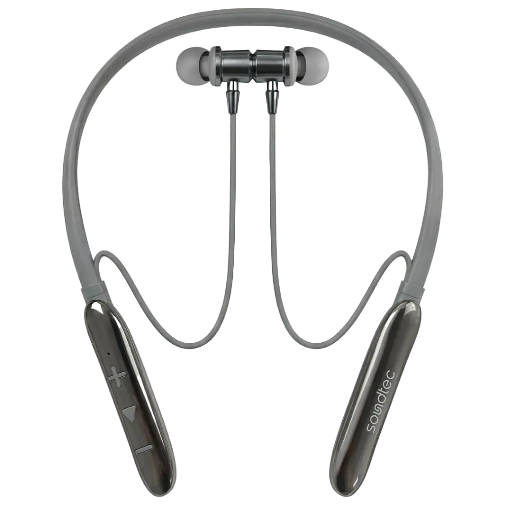 Porodo Soundtec Auraband Neckband with 200MAH BT 5.4 - Silver