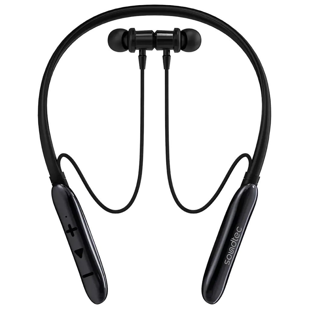 [PDMT30BK] Porodo Soundtec Auraband Neckband with 200MAH BT 5.4 - Black