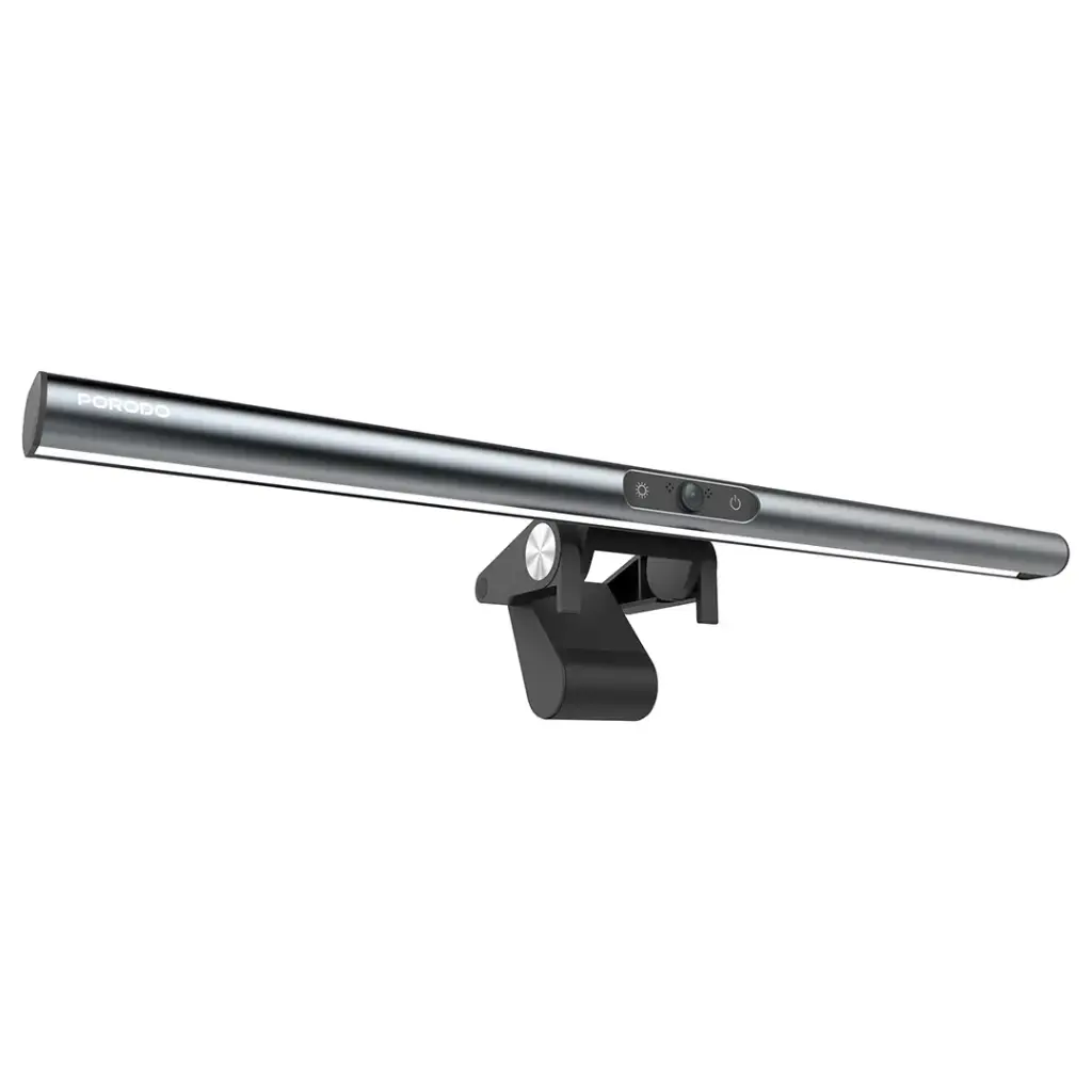 Porodo Luma View Monitor & Desktop Light With Webcam - Gray