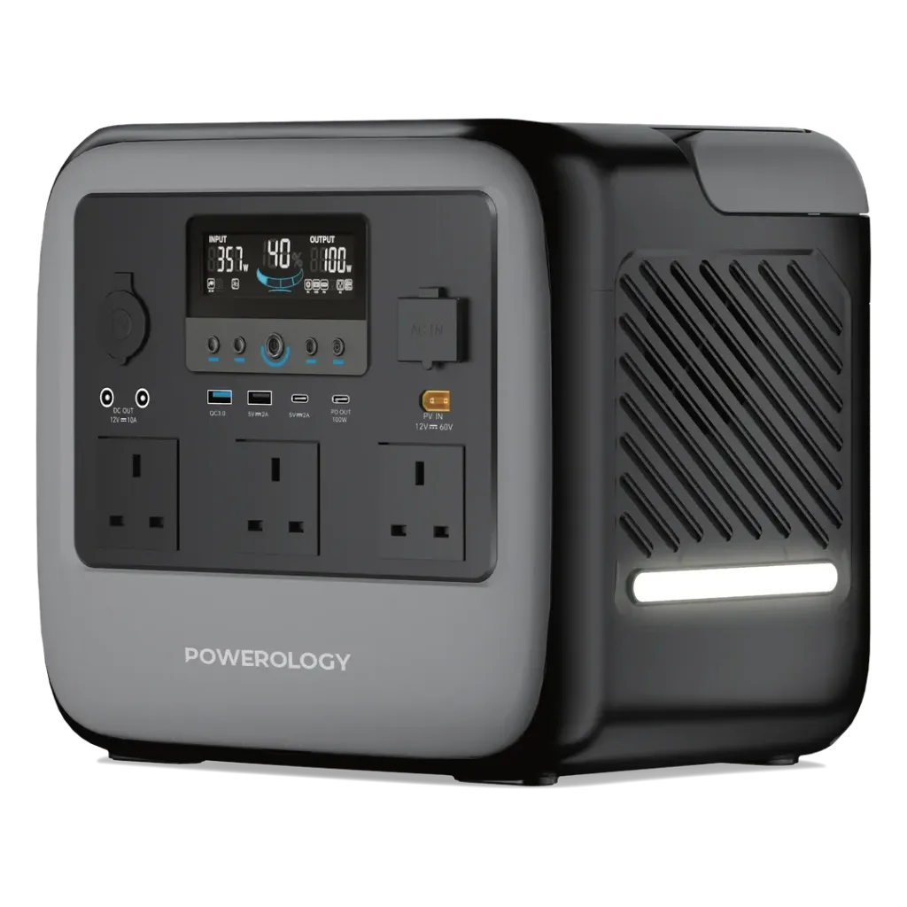 Powerology Pater IV Portable 1102.5Wh Generator 2000W- Grey
