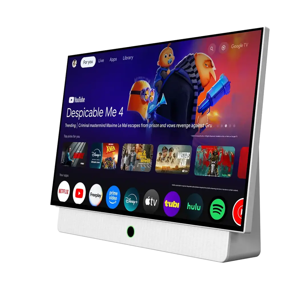 Powerology 27" Android 14 1GB+8GB 38400mAh Google TV for Outdoors with Carry Case - White