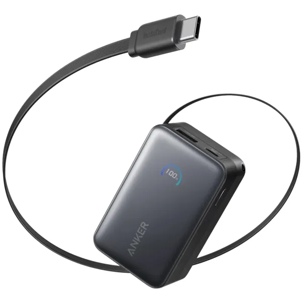 ANKER NANO POWER BANK 10K 45W BUILT-IN RECTRACTABLE CABLE