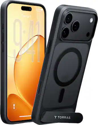 TORRAS OSTAND L1 GUARDIAN STAND CASE IPHONE18/17 PRO MAX - BLACK