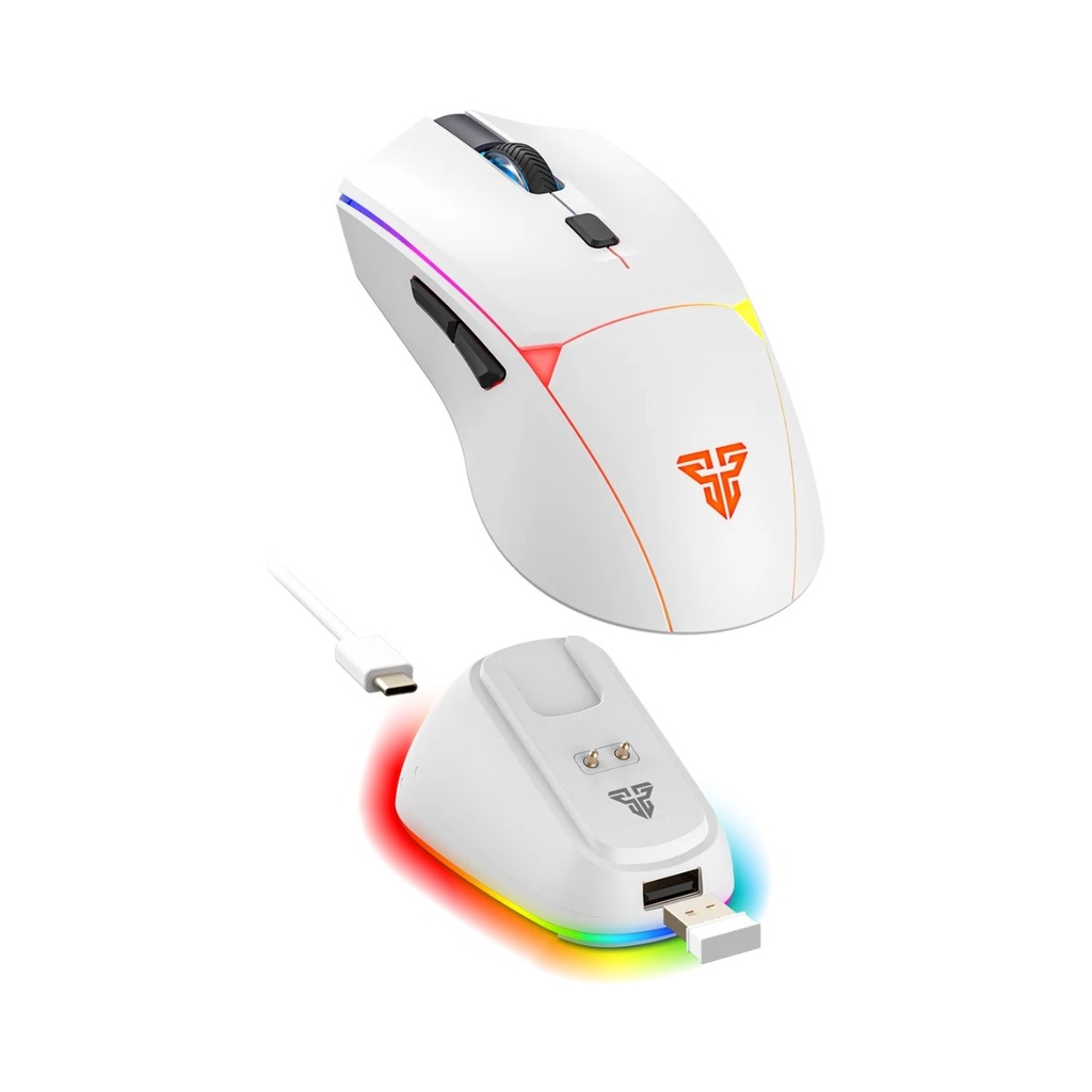 [WG7V2RDW] Fantech CRYPTO II Wireless Gaming Mouse WG7V2RD White