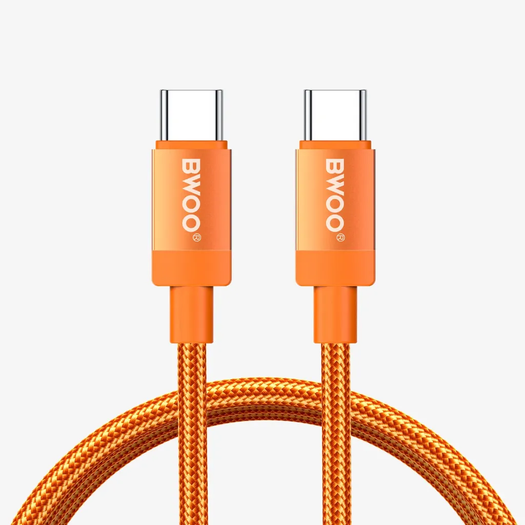 [BO- X401CC 65W OR] BWOO 65W Fast Charging USB-C Cable Orange
