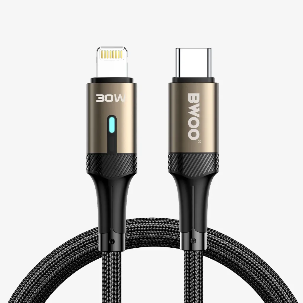 [BO-X330CL] BWOO 30W Fast Charge USB-C to Lightning Cable