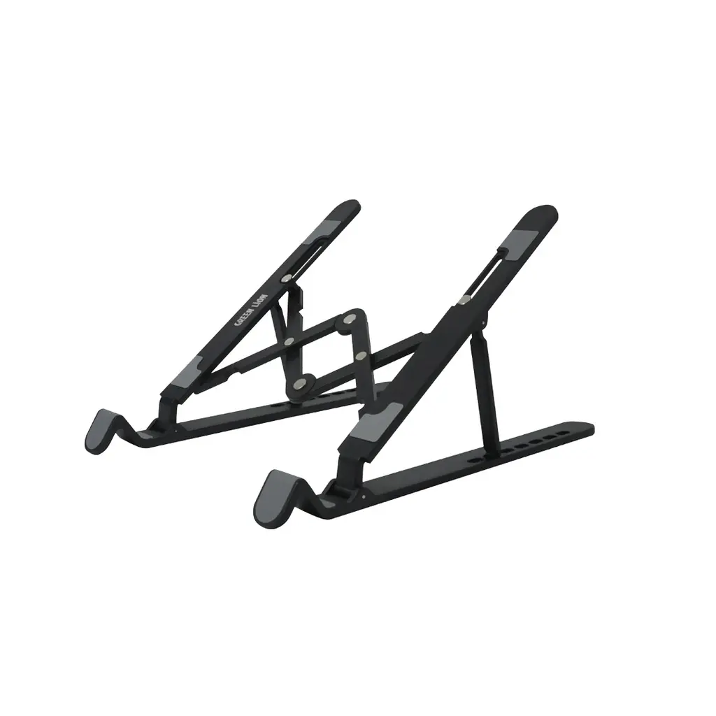 [GNFOLAPSTBK] Green Lion Foldable Laptop Stand 7 Tilts - Black