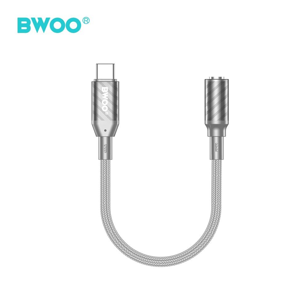 [BO-BZ65] BWOO USB C to 3.5mm Female Headphone Jack Adapter