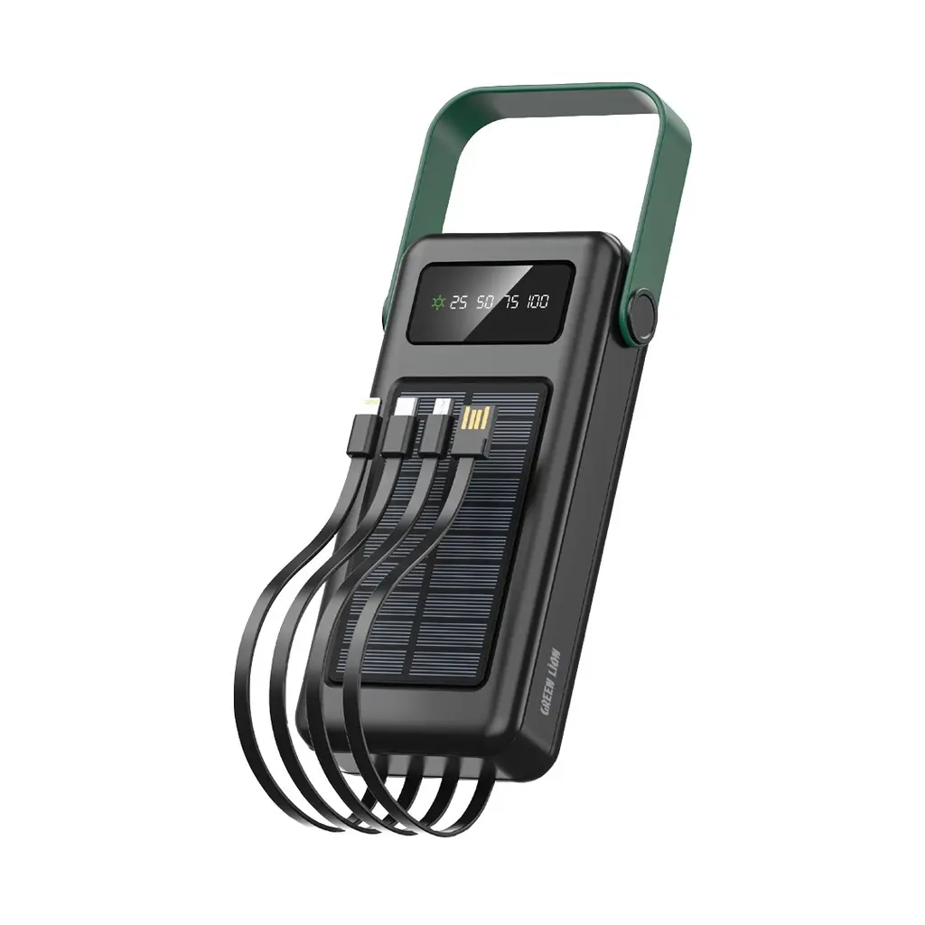 [GNSLRPB30KBK] Green Lion Solar Max 30000mAh PowerBank - Black