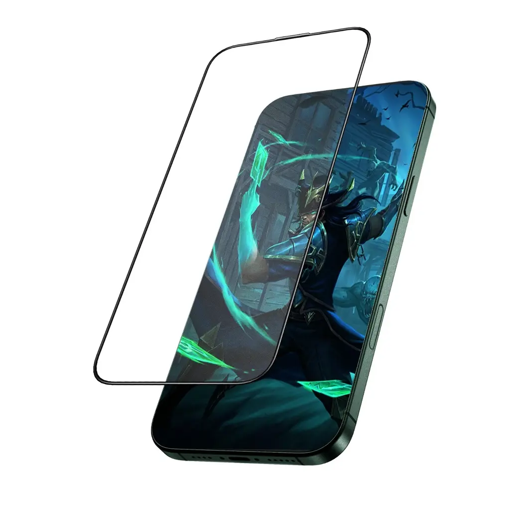 [GN9HSMT16PBK] واقي شاشة خصوصية مطفي Green Lion 9H Steve لآيفون 16 برو - أسود