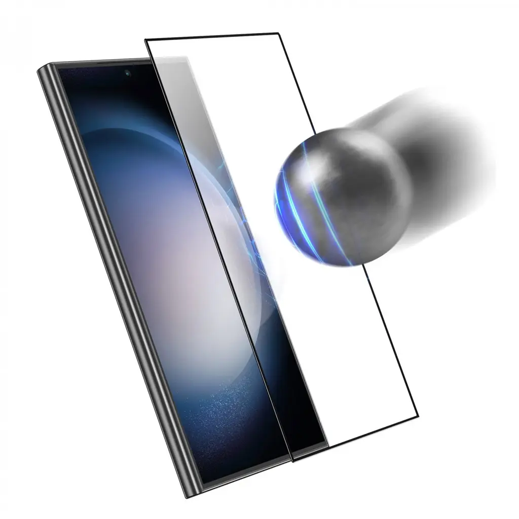 Green Lion S24 Ultra 9H Crystal Sheild Finger Print Unlock Tempered Glass-Clear