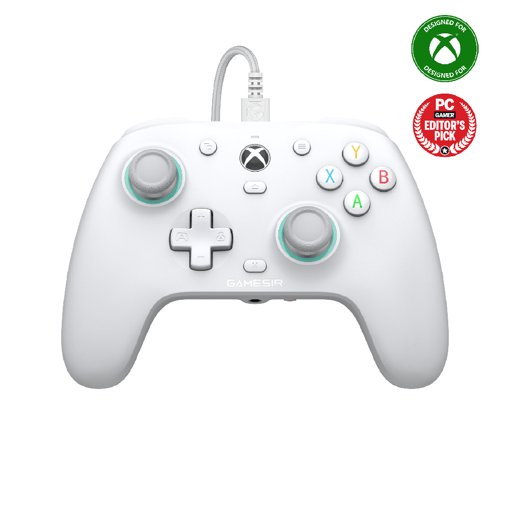 GameSir G7 SE Wired Controller for Xbox & PC - Hall Effect Joysticks, White
