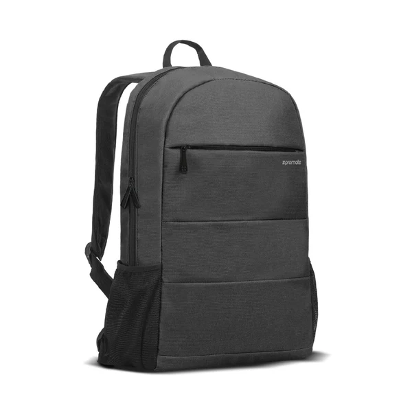 Promate Alpha-BP Anti-Theft Laptop Backpack - Black