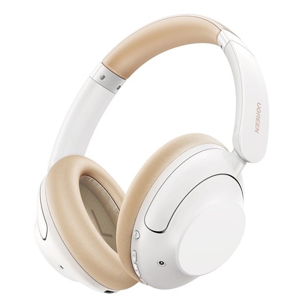 [15809] UGREEN 15809 HiTune Max5 Hybrid Active Noise-Cancelling Headphones WHITE