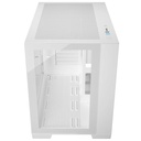 SAMA M711 Dual Tempered Glass Micro-ATX PC Case - White