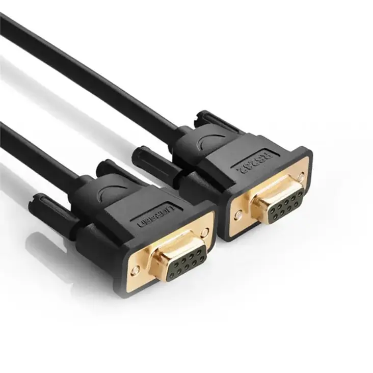 UGREEN 20149 DB9 RS232 Adapter Female to Female Cable 1.5m Black