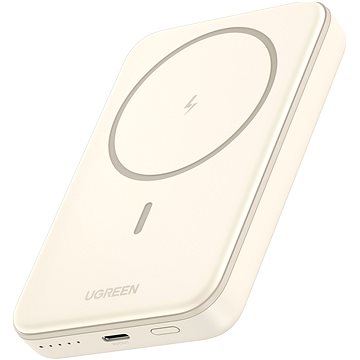 [25208] باور بانك Ugreen مغناطيسي لاسلكي سعة 10000mAh - بيج