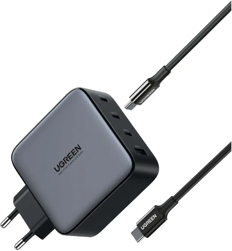 [90575] شاحن Ugreen 100W GaN مع كابل USB-C 100W