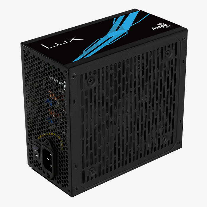 Aerocool LUX 550W Power Supply - 80+ Bronze Certified, Black