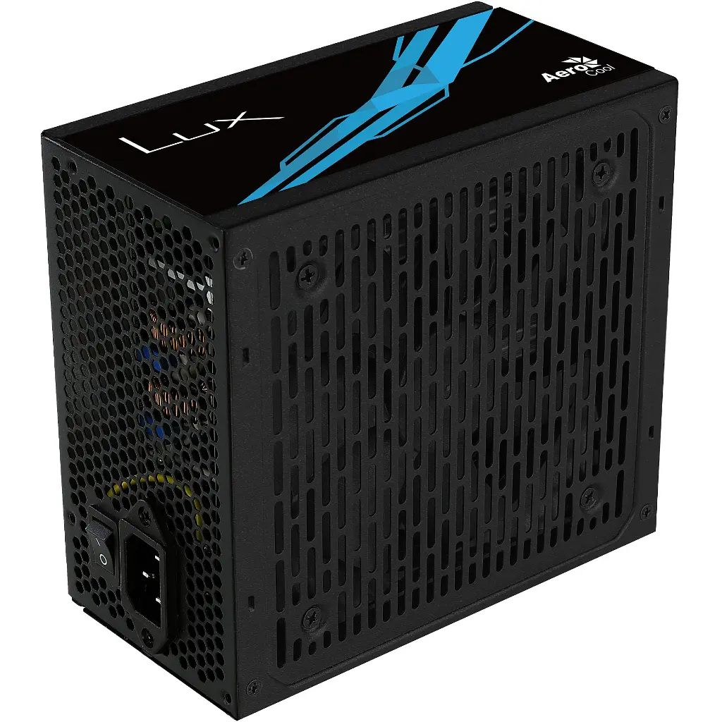 Aerocool LUX 650W Power Supply - 80+ Bronze Certified, Black