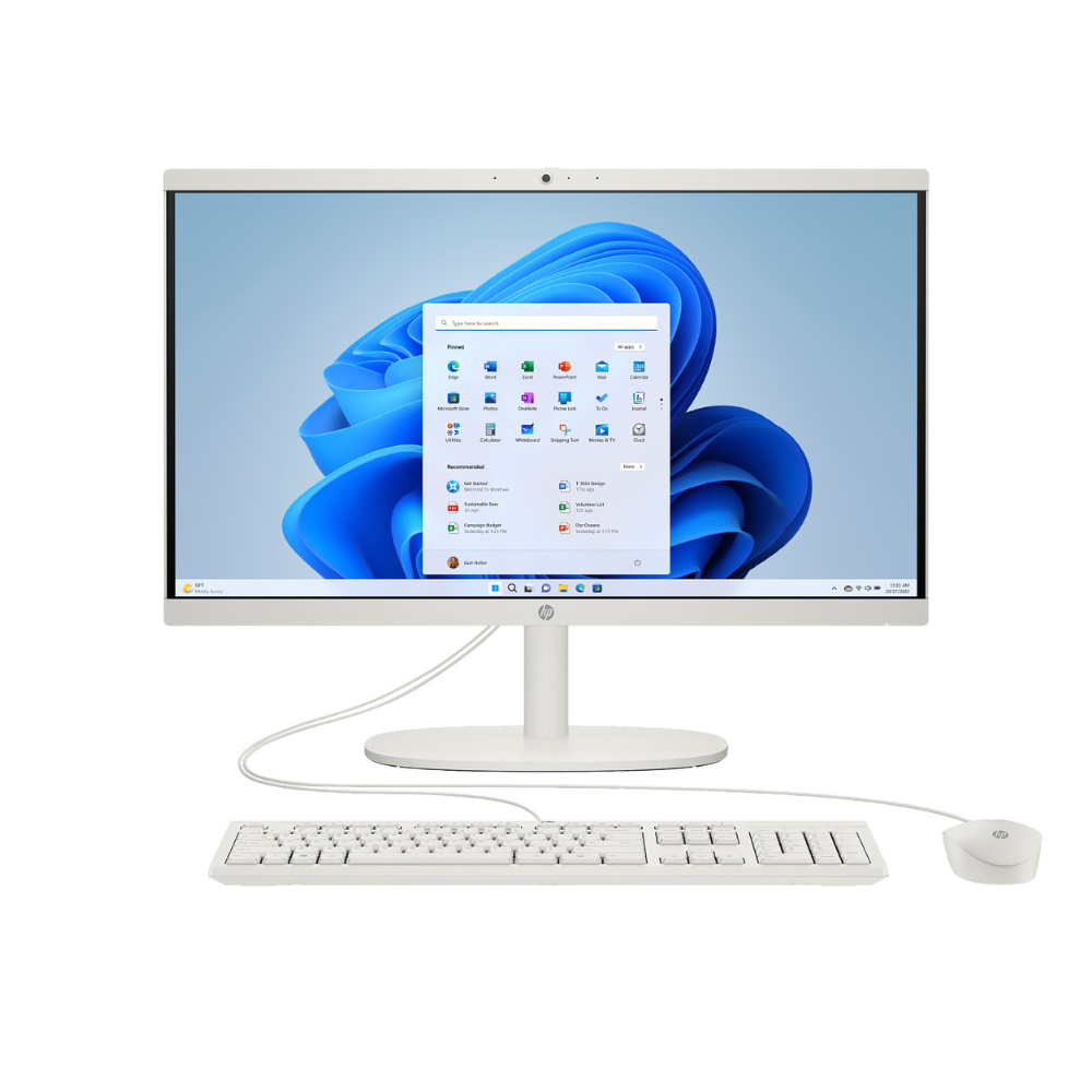 HP All-in-One dg0012 - Intel Core i3-N300, 8GB, 512GB SSD, 21.5" White