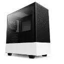 NZXT H510 Flow Compact ATX Mid-Tower PC Case with Tempered Glass - White