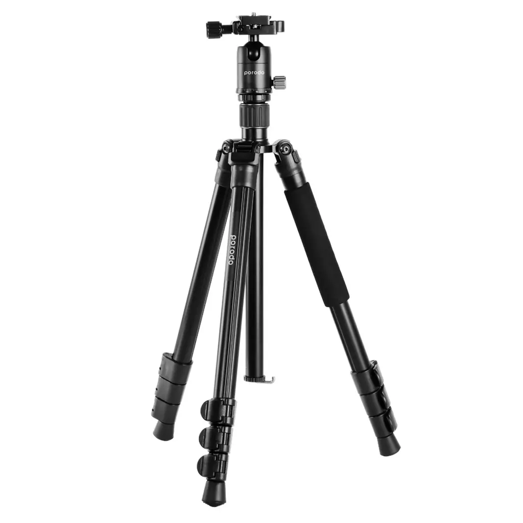 Porodo Aluminium Tripod with Ballhead 155cm - Black