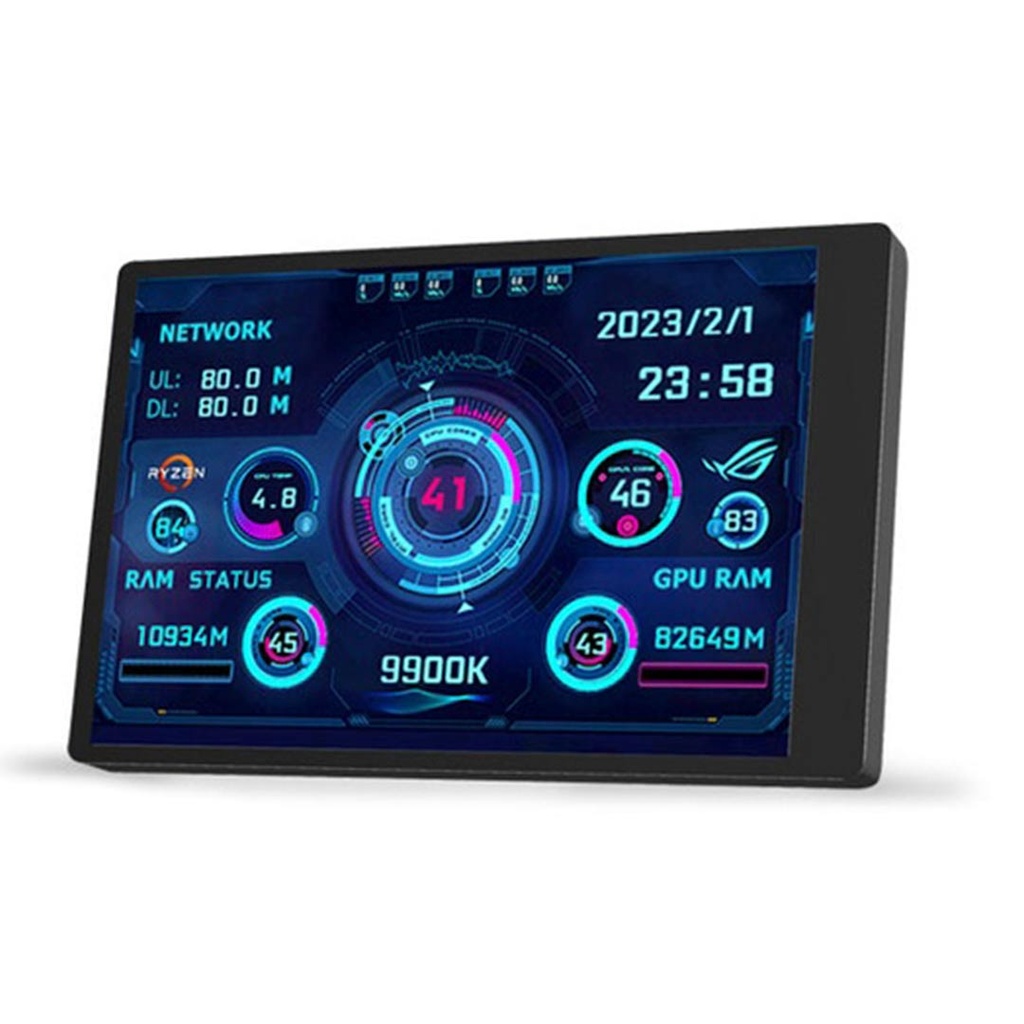 [PDX537] Porodo Gaming 3.5" Mini Smart Information Screen - Black