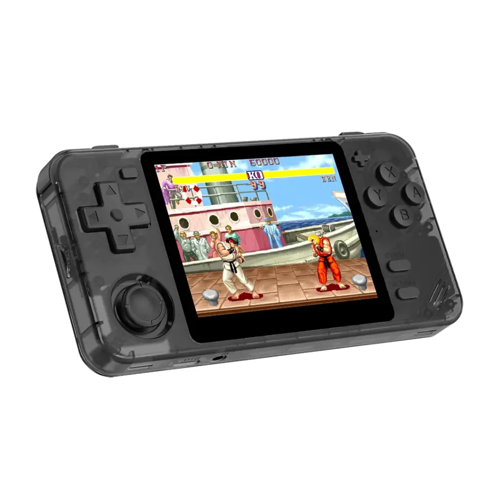 Porodo Gaming Arkos Retro Handheld Game Console - 3.5" IPS, 256GB, Dual Card Slots, Retro Transparent