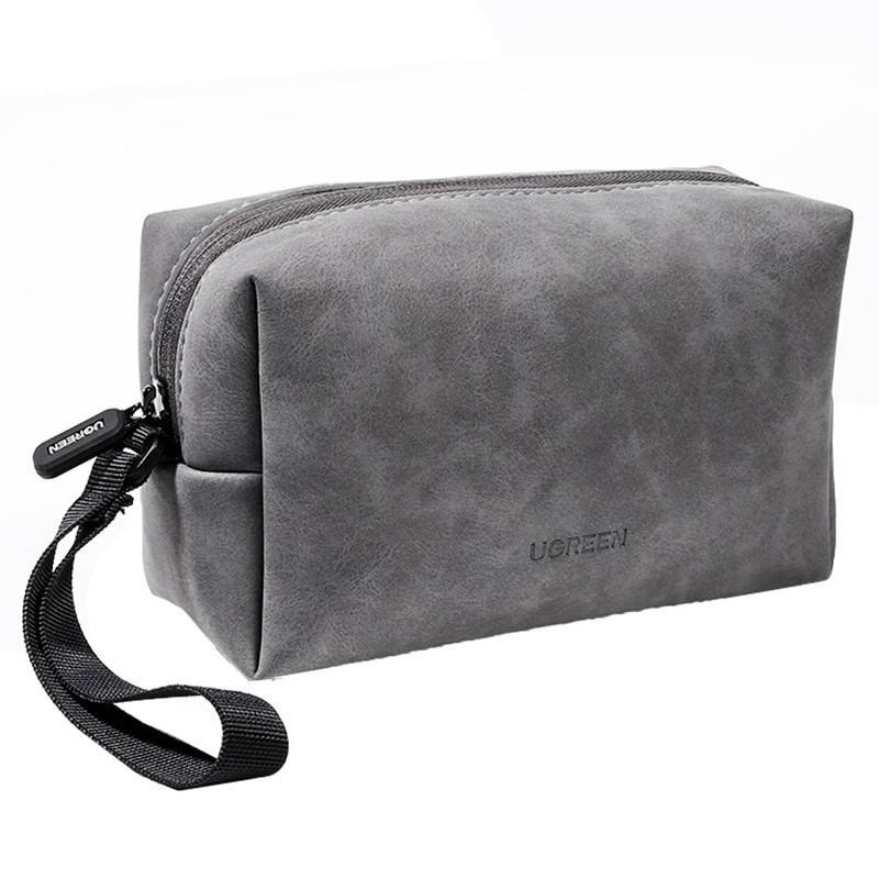 UGREEN 80520 Electronics Accessories Storage Bag with Lanyard (Gray)