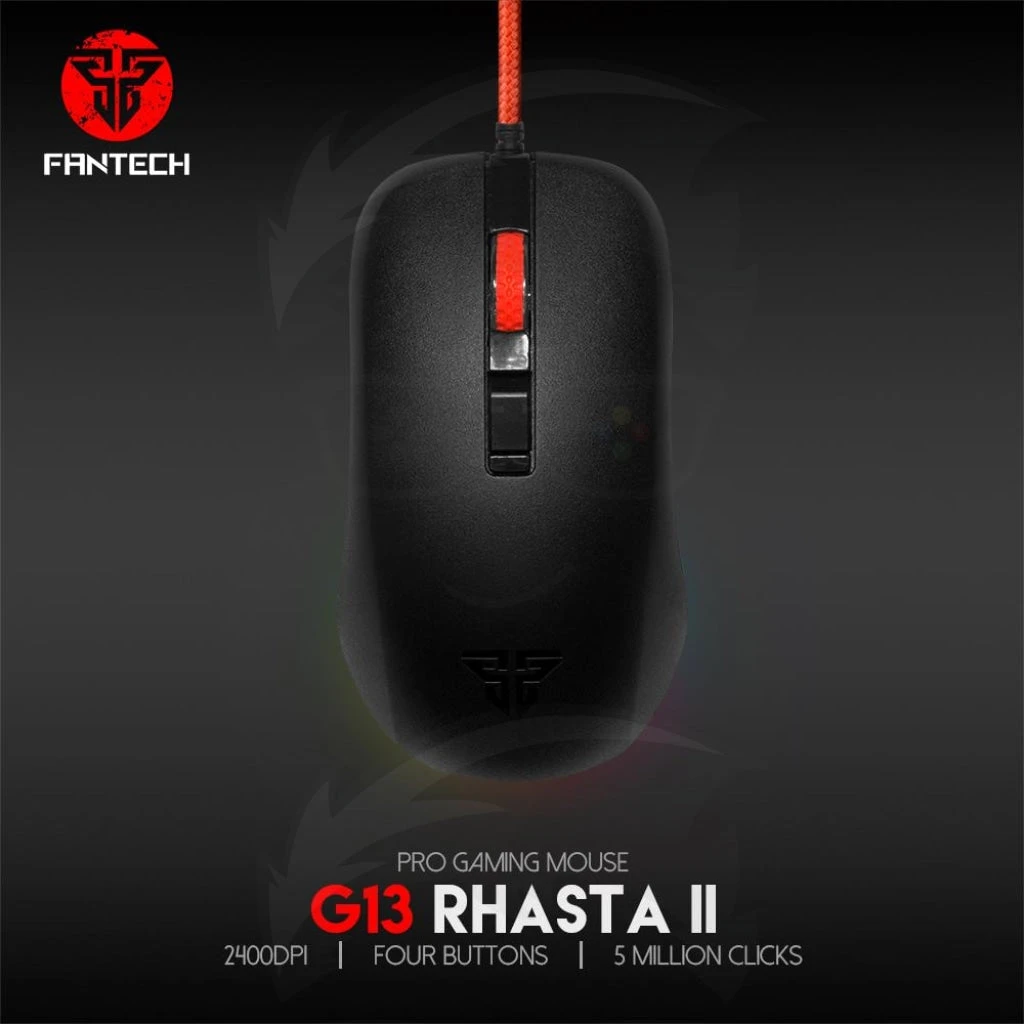 Fantech G13 Rhasta II Pro Gaming Mouse - Black